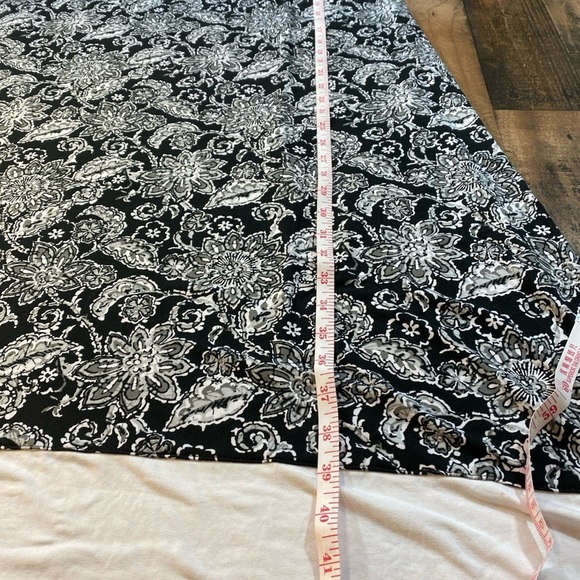 Calvin Klein Stylish Black & White Paisley Print Women's Dress Size XL - Picture 9 of 12